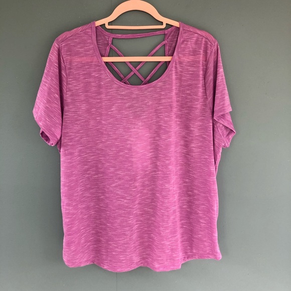 RBX Tops - RBX Plus Size 2X Activewear Top with Strappy Back